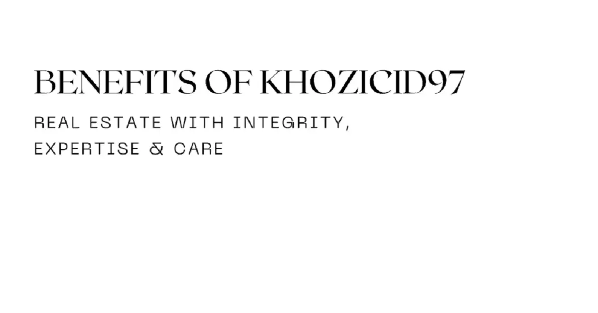 benefits of khozicid97